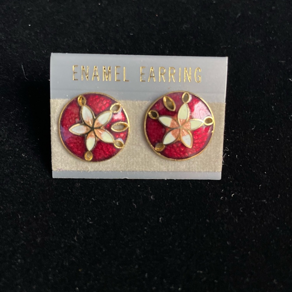 Cloisonné Earrings